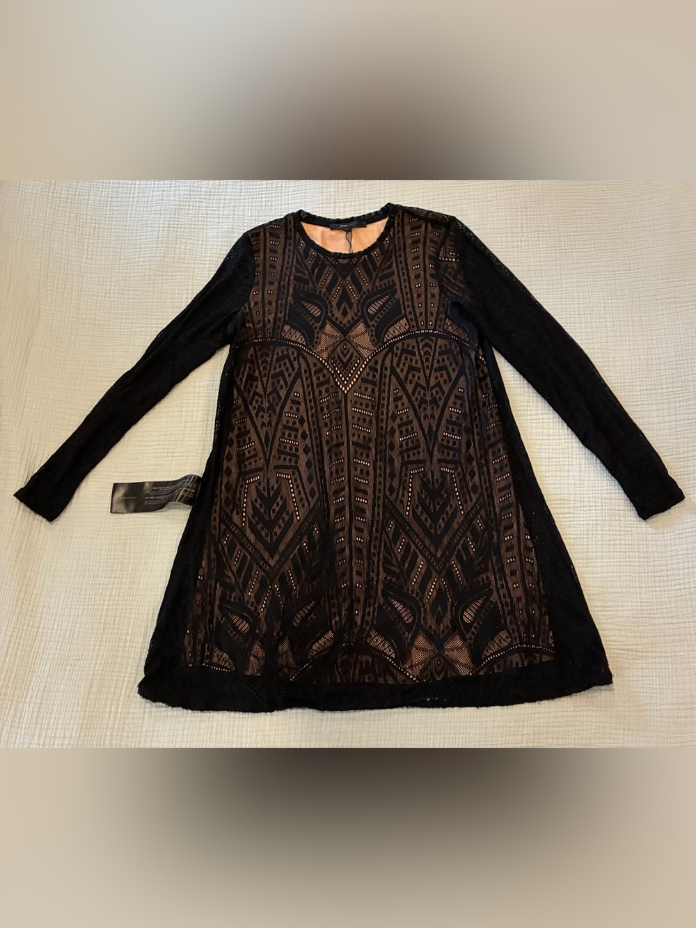 BCBGMAXAZRIA Atelier Black Lace Maternity Dress NWOT Size M
